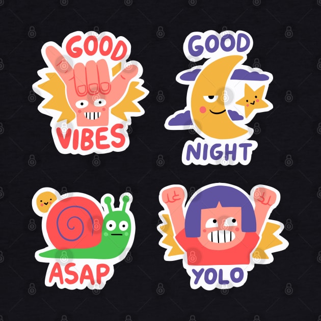 Funny Sticker by Mako Design 